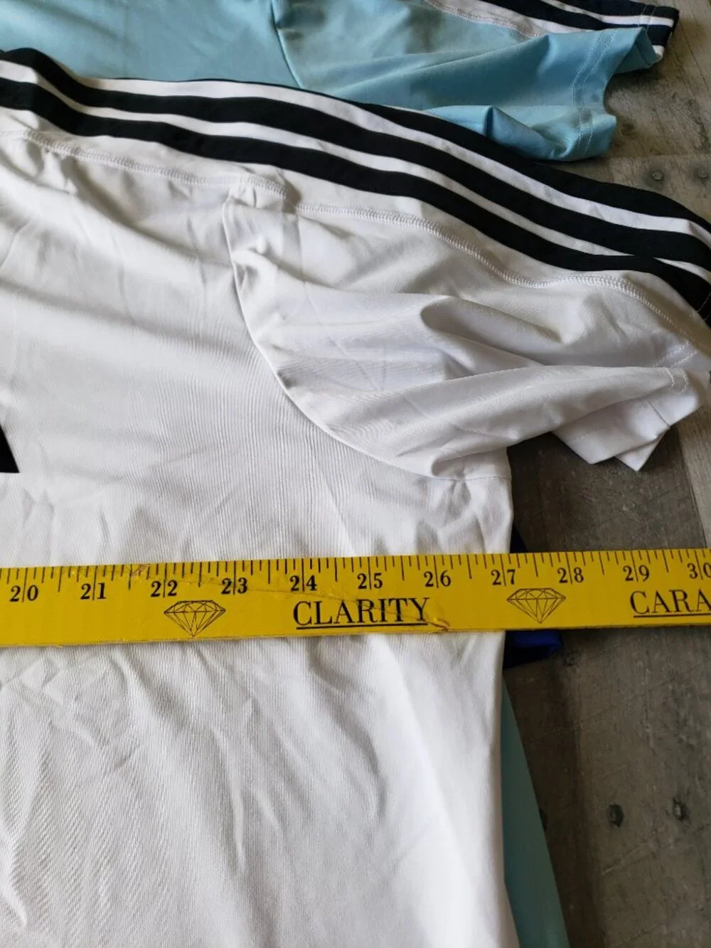 NWT Adidas Men's 3-Stripe Performance Tee (set of 3) Ice Blue, Blue, White - 2XL